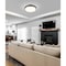 Z-Lite Kawan 1 Light Flush Mount, 20in. W x 5.25in. L, Matte Black and Modern Gold 1014F20-MB-MGLD-LED - alternate 6